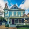 Blue House New Orleans Diamond Painting