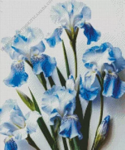 Blue Iris Diamond Painting