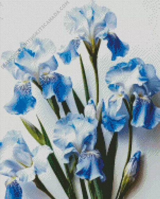 Blue Iris Diamond Painting