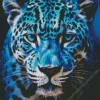 Blue Jaguar Diamond Painting