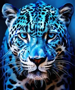 Blue Jaguar Diamond Painting