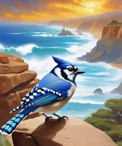 Blue Jay Diamond Painting