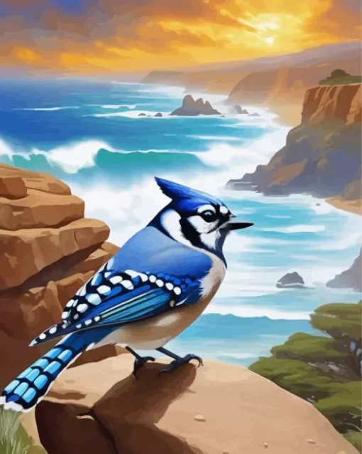 Blue Jay Diamond Painting