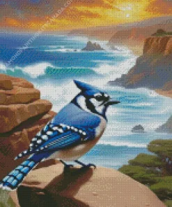 Blue Jay Diamond Painting