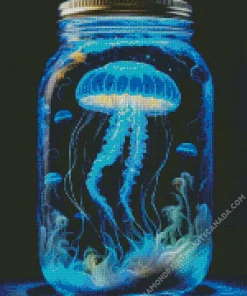 Jellyfish In Jar Diamond Painting