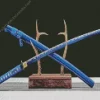 Blue Katana Diamond Painting