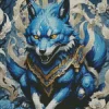 Blue Kitsune Diamond Painting