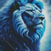 Blue Lion Diamond Painting