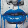 Blue Lips Diamond Painting