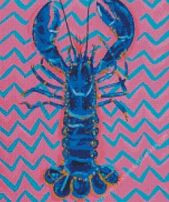 Blue Lobster Art Diamond Painting