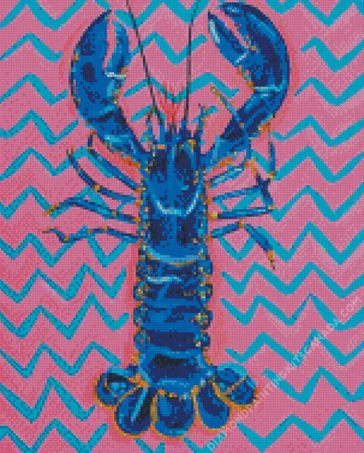 Blue Lobster Art Diamond Painting