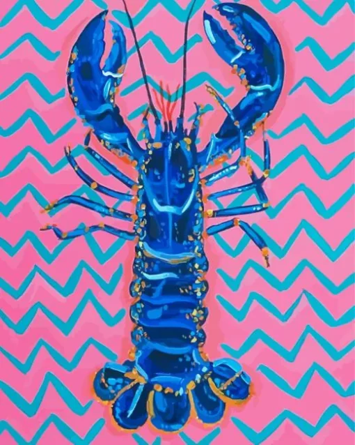 Blue Lobster Art Diamond Painting