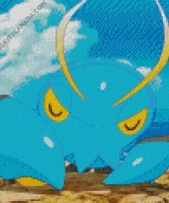 Blue Lobster Pokemon Diamond Painting