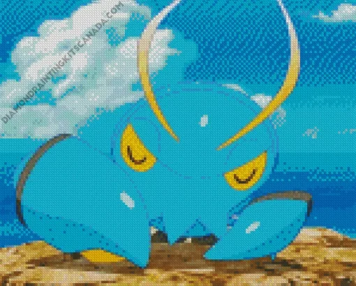 Blue Lobster Pokemon Diamond Painting