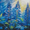 Blue Lupine Flowers Diamond Painting