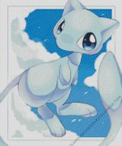 Blue Mew Pokemon Diamond Painting