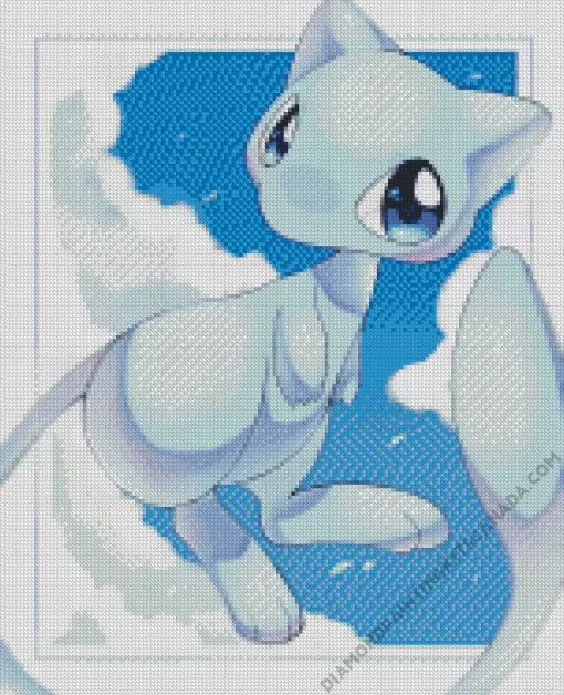 Blue Mew Pokemon Diamond Painting