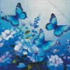 Blue Monarch Butterflies Diamond Painting