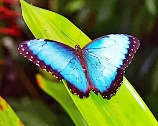 Blue Morpho Butterfly Diamond Painting