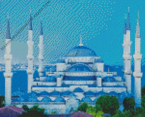 Blue Mosque Diamond Painting