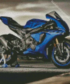 Blue Motorbike Diamond Painting