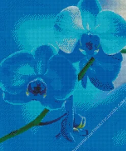 Blue Orchid Diamond Painting