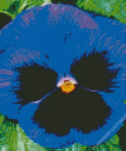 Blue Pansy Flower Diamond Painting