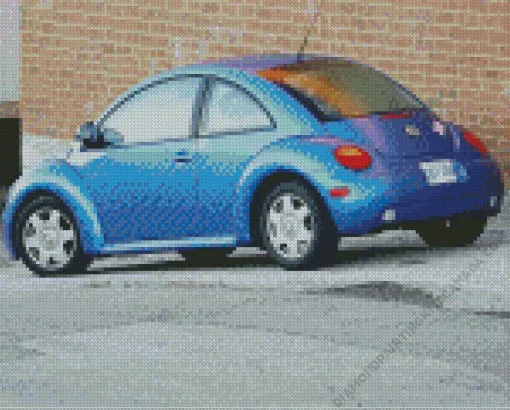 Blue Punch Bug Diamond Painting