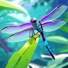 Blue Purple Dragonfly Diamond Painting