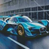 Blue Race Car Diamond Painting