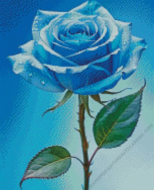 Blue Rose Diamond Painting