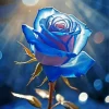 Blue Rose In Sunlight Diamond Painting