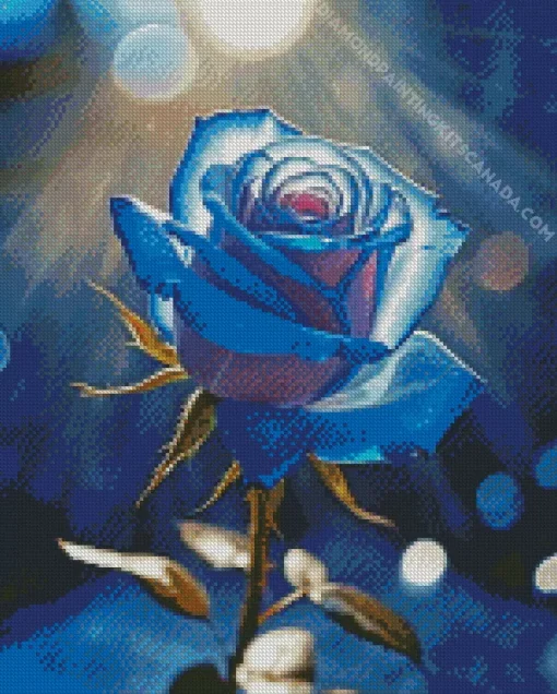 Blue Rose In Sunlight Diamond Painting