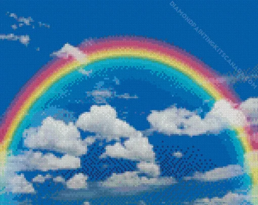 Blue Sky Rainbow Diamond Painting