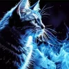 Blue Smoke Cat Diamond Painting