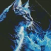 Blue Smoke Cat Diamond Painting