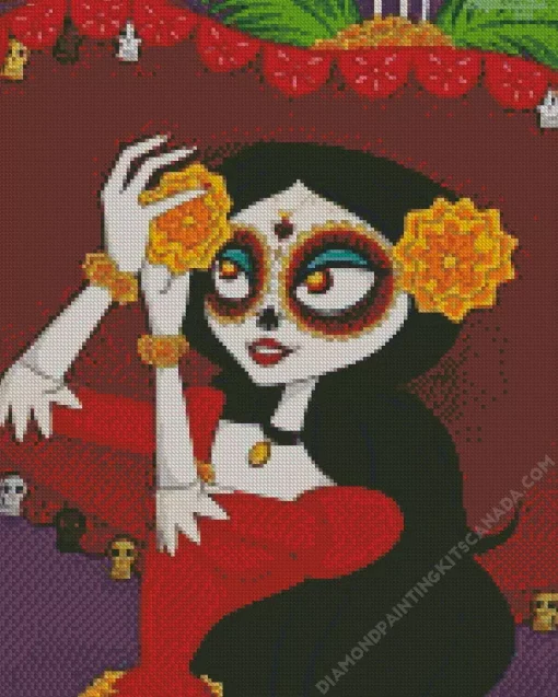 Book Of Life La Muerte Diamond Painting