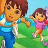 Boots Dora And Diego Diamond Painting