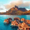 Bora Bora Huts Diamond Painting