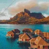 Bora Bora Huts Diamond Painting