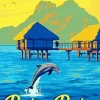 Bora Bora Island Poster Diamond Painting