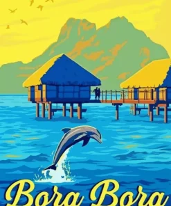 Bora Bora Island Poster Diamond Painting