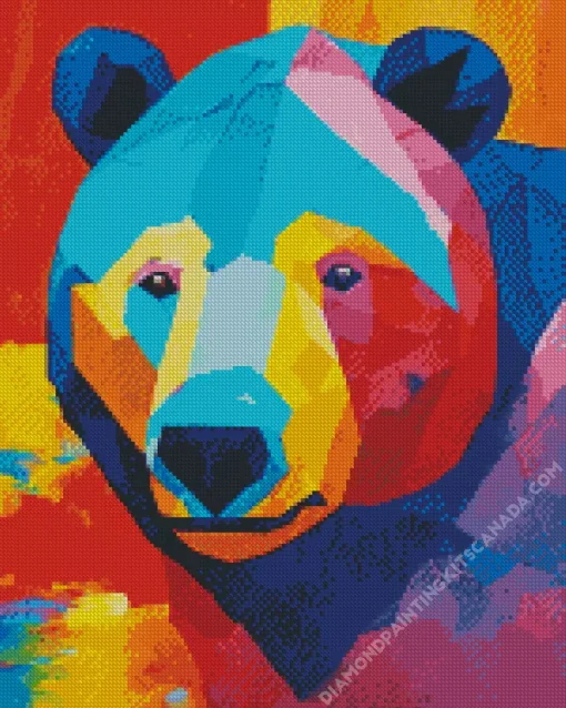 Colorful Bear Diamond Painting