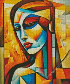 Colorful Cubism Lady Diamond Painting