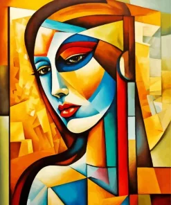 Colorful Cubism Lady Diamond Painting