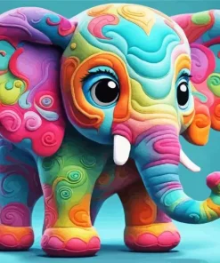 Colorful Elephant Diamond Painting