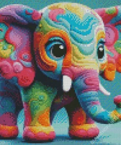 Colorful Elephant Diamond Painting