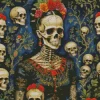 Cool Frida Kahlo Skull Art Diamond Painting