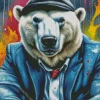 Cool Gangster Polar Bear Diamond Painting