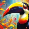 Cool Toucan Diamond Painting